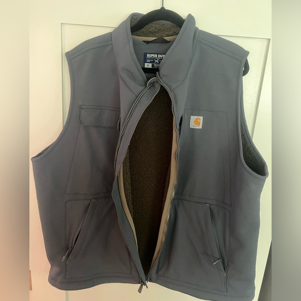 SUPER DUX RELAXED FIT SHERPA-LINED VEST XL
